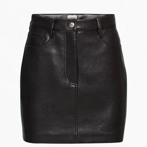 Aritzia Wilfred Chemistry leather skirt